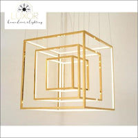 pendant lighting Maysen 3D Box Pendant Light Set - Luxor Home Decor & Lighting