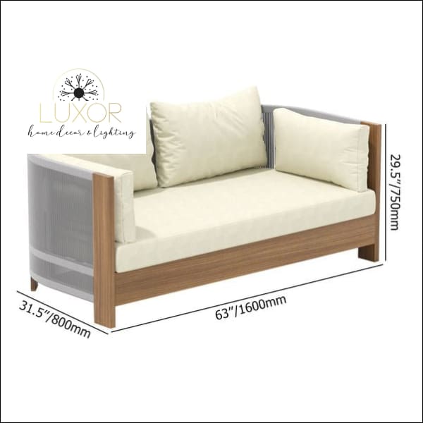Medellin Modern 3 Piece Patio Set - Outdoor Seating