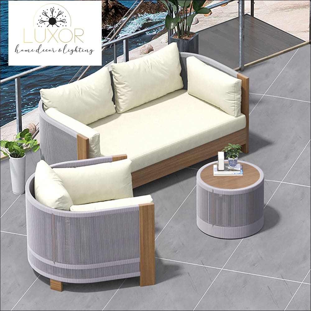 Medellin Modern 3 Piece Patio Set - Outdoor Seating