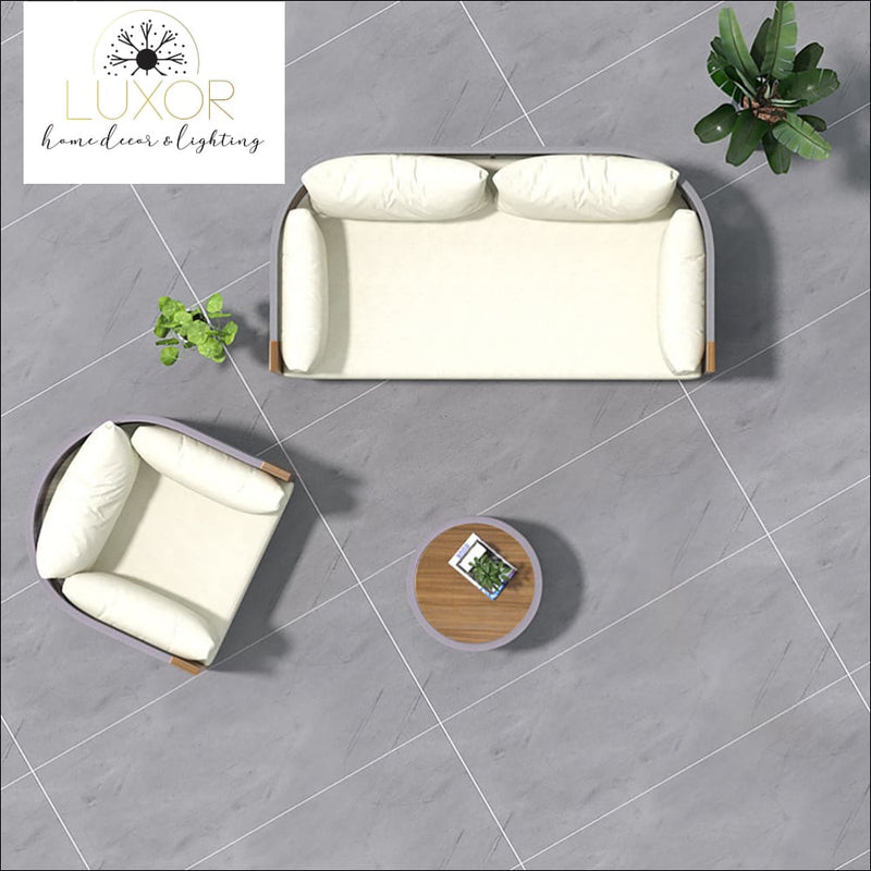 Medellin Modern 3 Piece Patio Set - Outdoor Seating