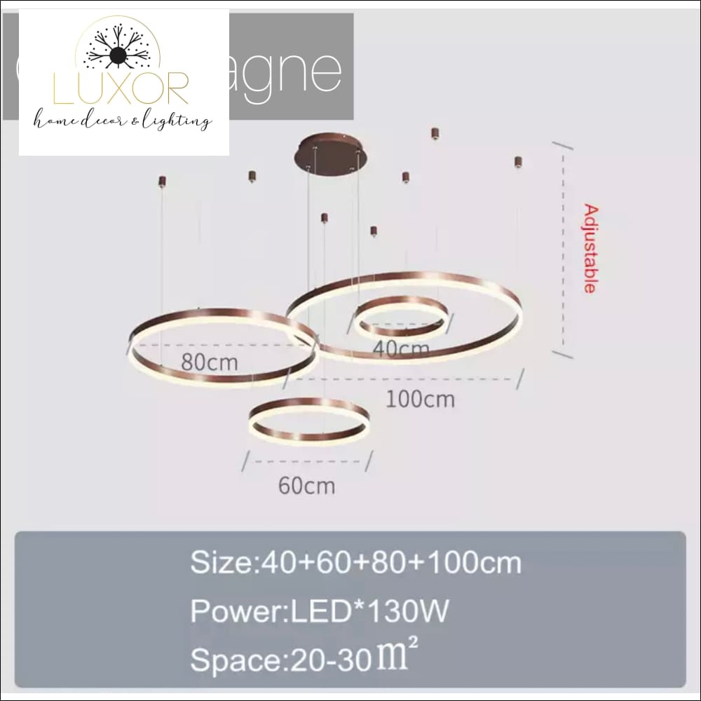 pendant lighting Melania Modern Circular Pendant - Luxor Home Decor & Lighting