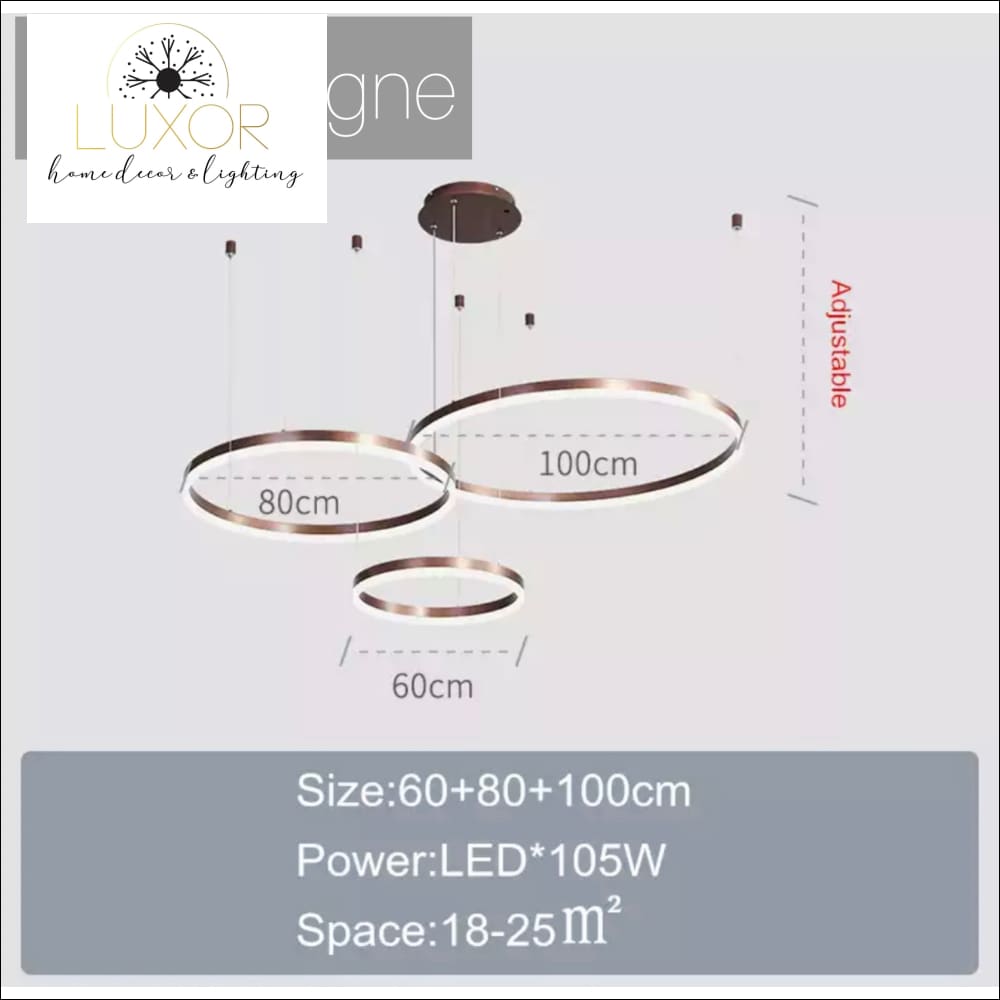 pendant lighting Melania Modern Circular Pendant - Luxor Home Decor & Lighting