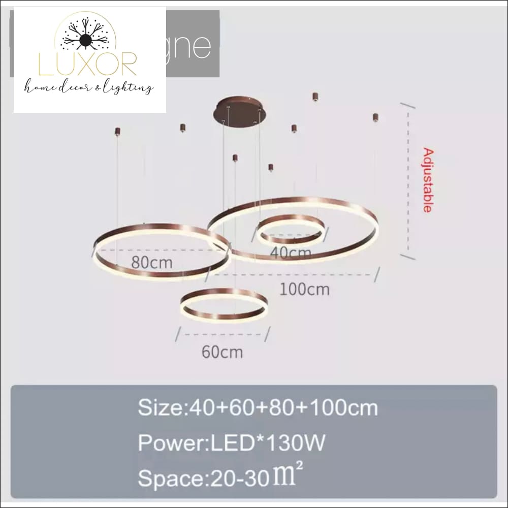 pendant lighting Melania Modern Circular Pendant - Luxor Home Decor & Lighting