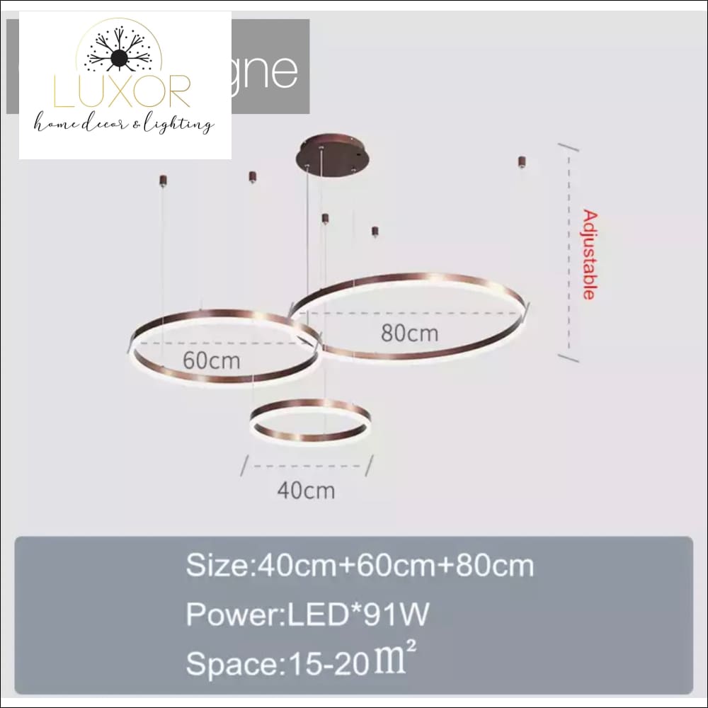 pendant lighting Melania Modern Circular Pendant - Luxor Home Decor & Lighting