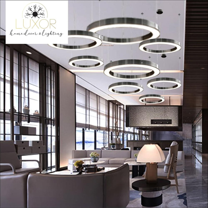 pendant lighting Melania Platinum Pendant Light - Luxor Home Decor & Lighting