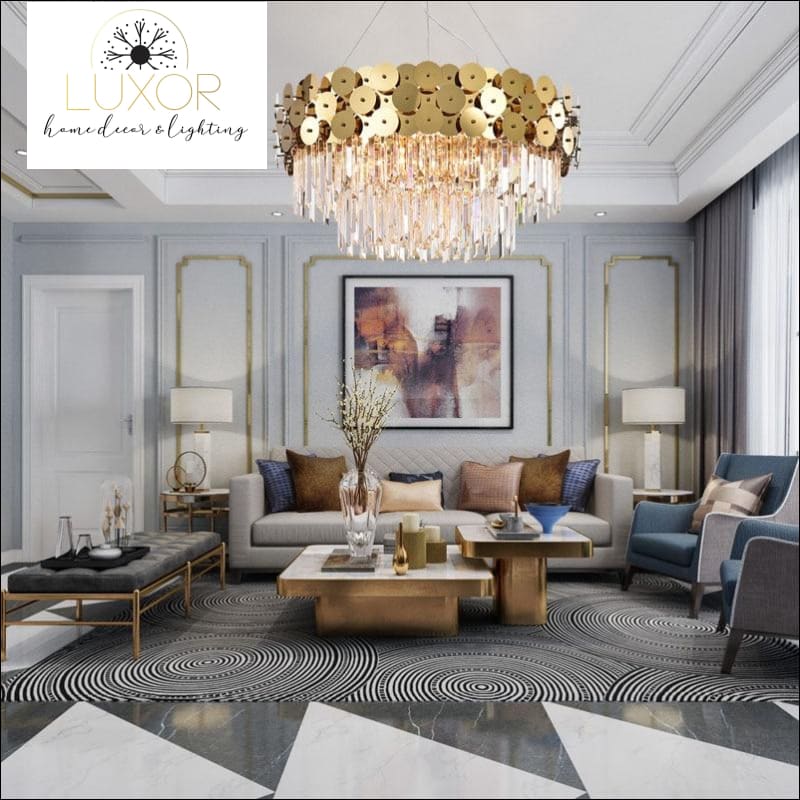 chandeliers Mikonos Luxury Crystal Chandelier - Luxor Home Decor & Lighting