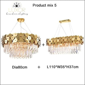 chandeliers Mikonos Luxury Crystal Chandelier - Luxor Home Decor & Lighting