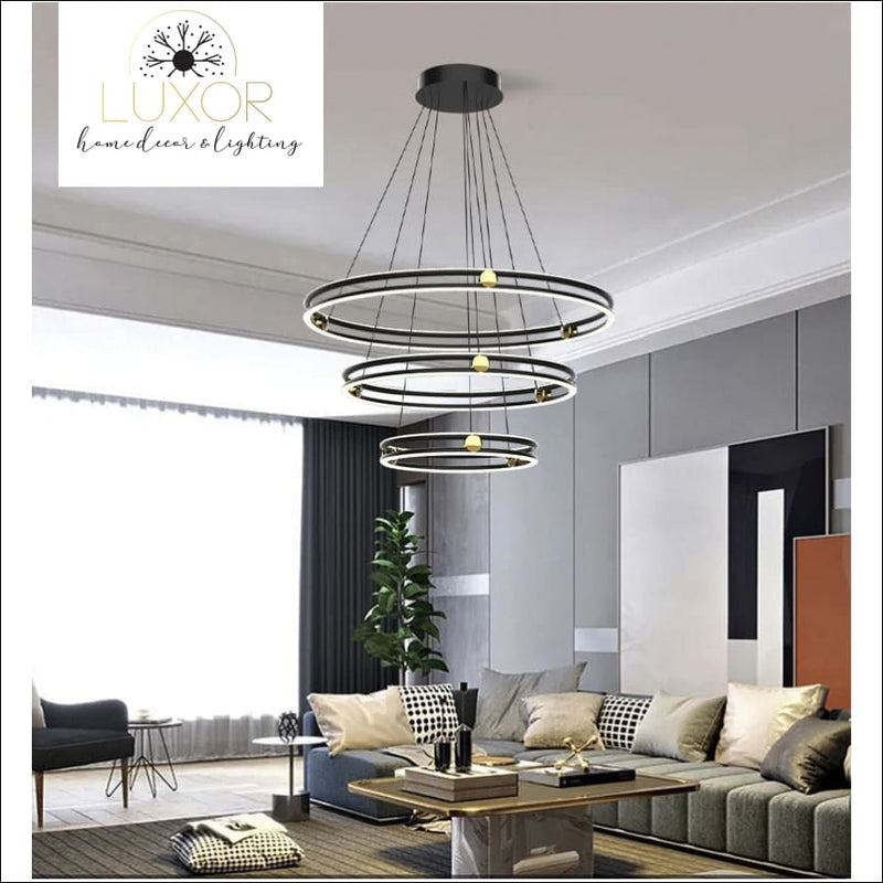 Milan Modern Ring Chandelier - chandeliers