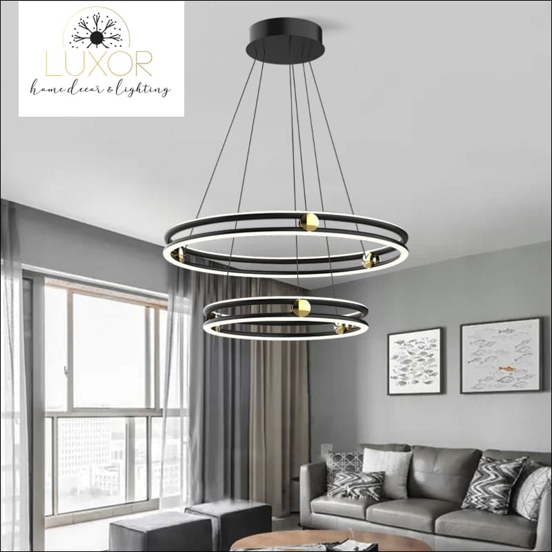 Milan Modern Ring Chandelier - chandeliers