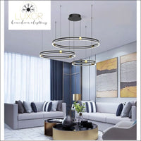 Milan Modern Ring Chandelier - chandeliers