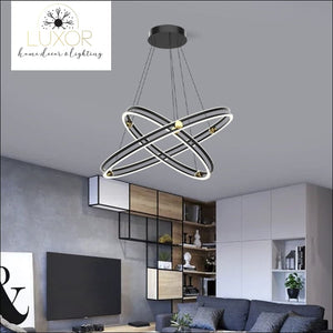 Milan Modern Ring Chandelier - chandeliers