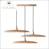 chandelier Minimalist Semicircular Solid Wood Pendant Light - Luxor Home Decor & Lighting