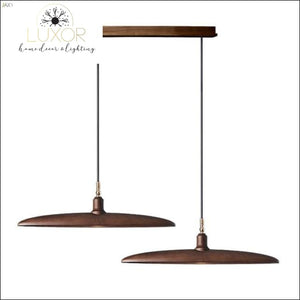 chandelier Minimalist Semicircular Solid Wood Pendant Light - Luxor Home Decor & Lighting