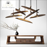 chandelier Minimalist Semicircular Solid Wood Pendant Light - Luxor Home Decor & Lighting