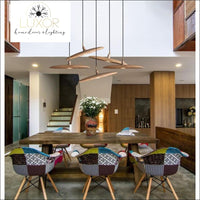 chandelier Minimalist Semicircular Solid Wood Pendant Light - Luxor Home Decor & Lighting