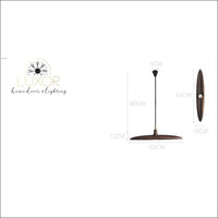 chandelier Minimalist Semicircular Solid Wood Pendant Light - Luxor Home Decor & Lighting