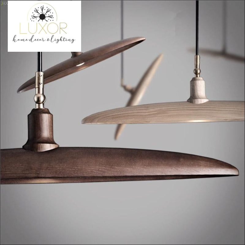 chandelier Minimalist Semicircular Solid Wood Pendant Light - Luxor Home Decor & Lighting