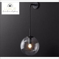 lighting Miri Nordic Modern LED Glass Globe Wall Light Sconce - Luxor Home Decor & Lighting