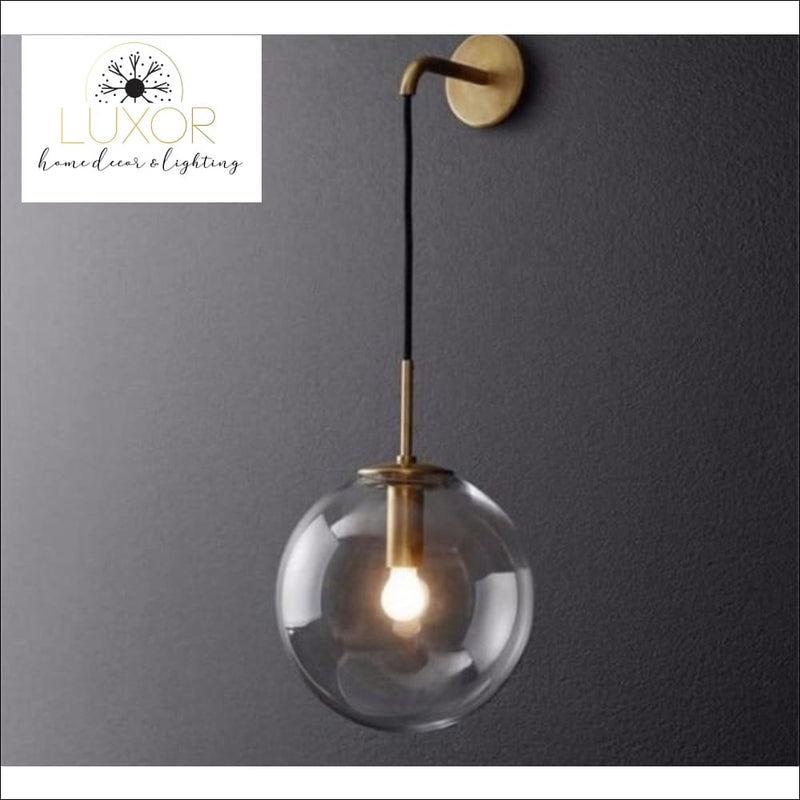 lighting Miri Nordic Modern LED Glass Globe Wall Light Sconce - Luxor Home Decor & Lighting