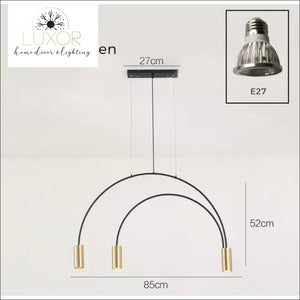 Modern Hook Pendant Light - pendant lighting