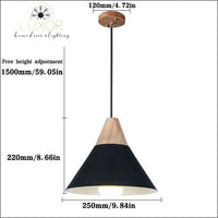 pendant lighting Modern Nordic Wood Hanging Light - Luxor Home Decor & Lighting
