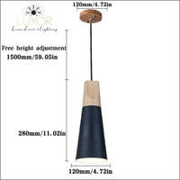 pendant lighting Modern Nordic Wood Hanging Light - Luxor Home Decor & Lighting