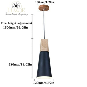 pendant lighting Modern Nordic Wood Hanging Light - Luxor Home Decor & Lighting