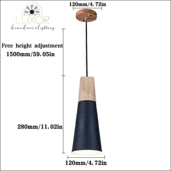 pendant lighting Modern Nordic Wood Hanging Light - Luxor Home Decor & Lighting