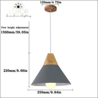pendant lighting Modern Nordic Wood Hanging Light - Luxor Home Decor & Lighting