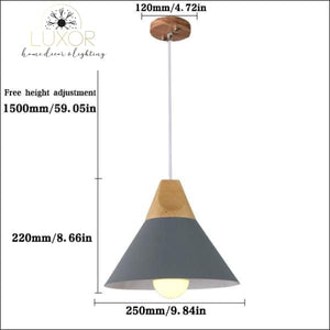 pendant lighting Modern Nordic Wood Hanging Light - Luxor Home Decor & Lighting