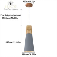 pendant lighting Modern Nordic Wood Hanging Light - Luxor Home Decor & Lighting