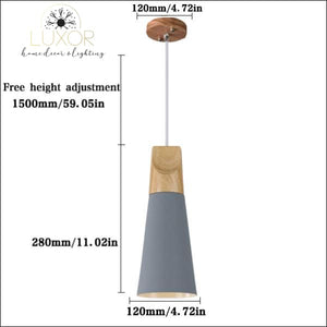 pendant lighting Modern Nordic Wood Hanging Light - Luxor Home Decor & Lighting