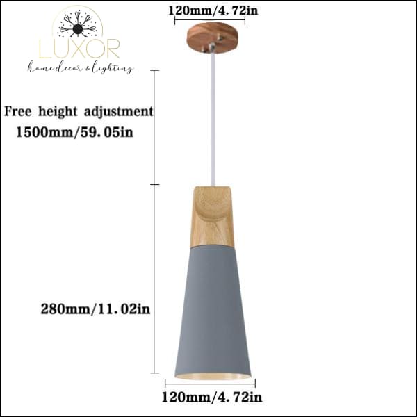 pendant lighting Modern Nordic Wood Hanging Light - Luxor Home Decor & Lighting