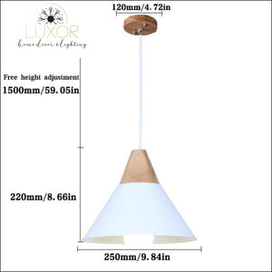 pendant lighting Modern Nordic Wood Hanging Light - Luxor Home Decor & Lighting