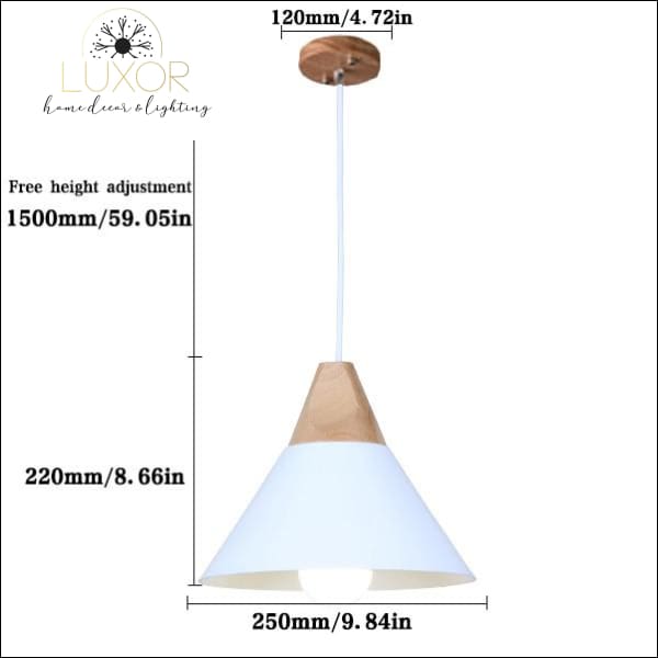pendant lighting Modern Nordic Wood Hanging Light - Luxor Home Decor & Lighting