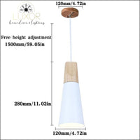 pendant lighting Modern Nordic Wood Hanging Light - Luxor Home Decor & Lighting