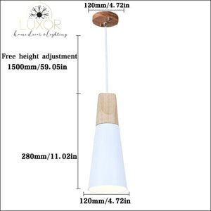 pendant lighting Modern Nordic Wood Hanging Light - Luxor Home Decor & Lighting
