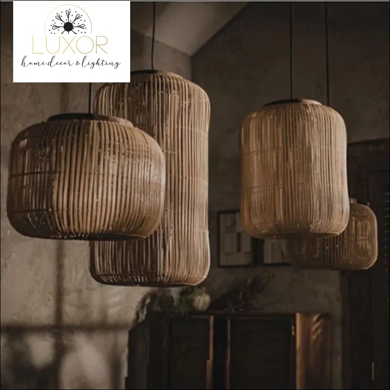 Modern Rattan Pendant Light | Luxor Home Decor & Lighting