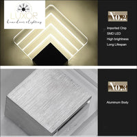 wall lighting Modern Wall Light Acrylic Sconce - Luxor Home Decor & Lighting
