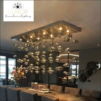 Mondrian Glass Chandelier - chandelier