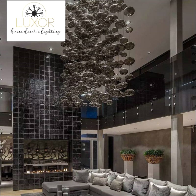 Mondrian Glass Chandelier - chandelier