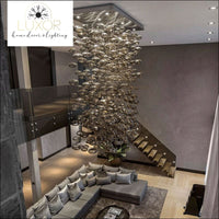 Mondrian Glass Chandelier - chandelier
