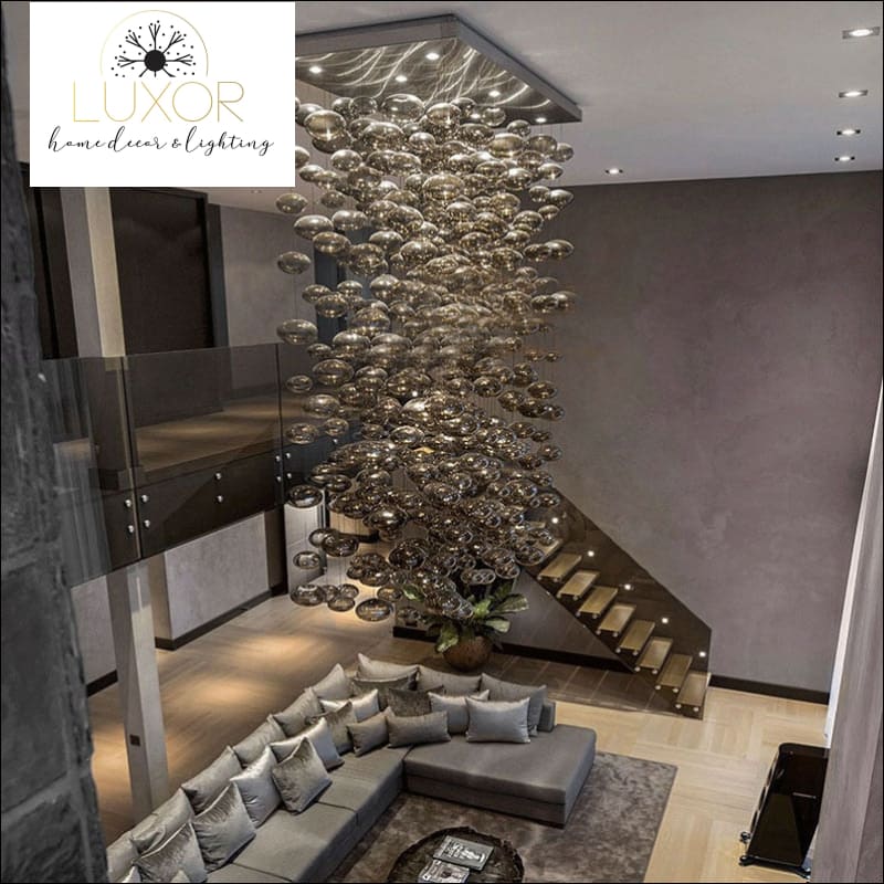 Mondrian Glass Chandelier - chandelier