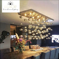 Mondrian Glass Chandelier - chandelier