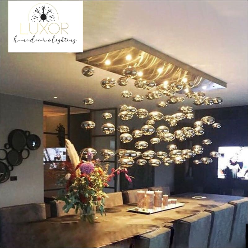 Mondrian Glass Chandelier - chandelier