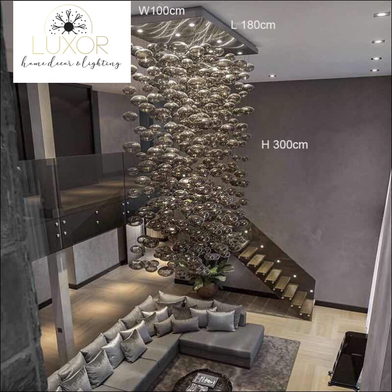 Mondrian Glass Chandelier - chandelier