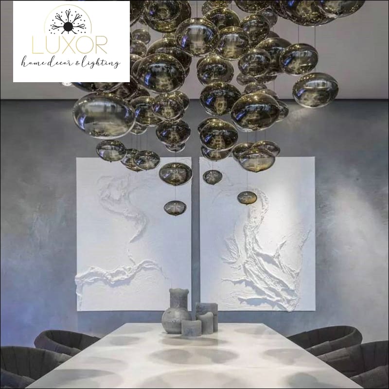 Mondrian Glass Chandelier - chandelier