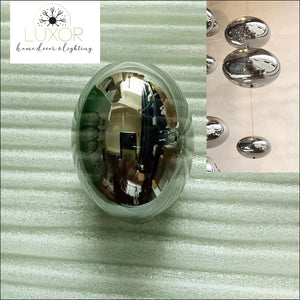 Mondrian Glass Chandelier - Chrome / Dia80cmXH180cm / Cold White - chandelier