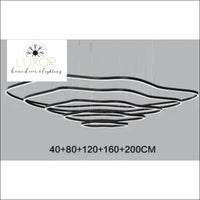 Monisin Modern Light - 5 Layers - 40cm, 80cm, 120cm, 200cm / Dimmable - chandelier