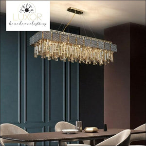 Monrose Crystal Chandelier - L90xw30xH35cm / >7 / Warm White - chandeliers